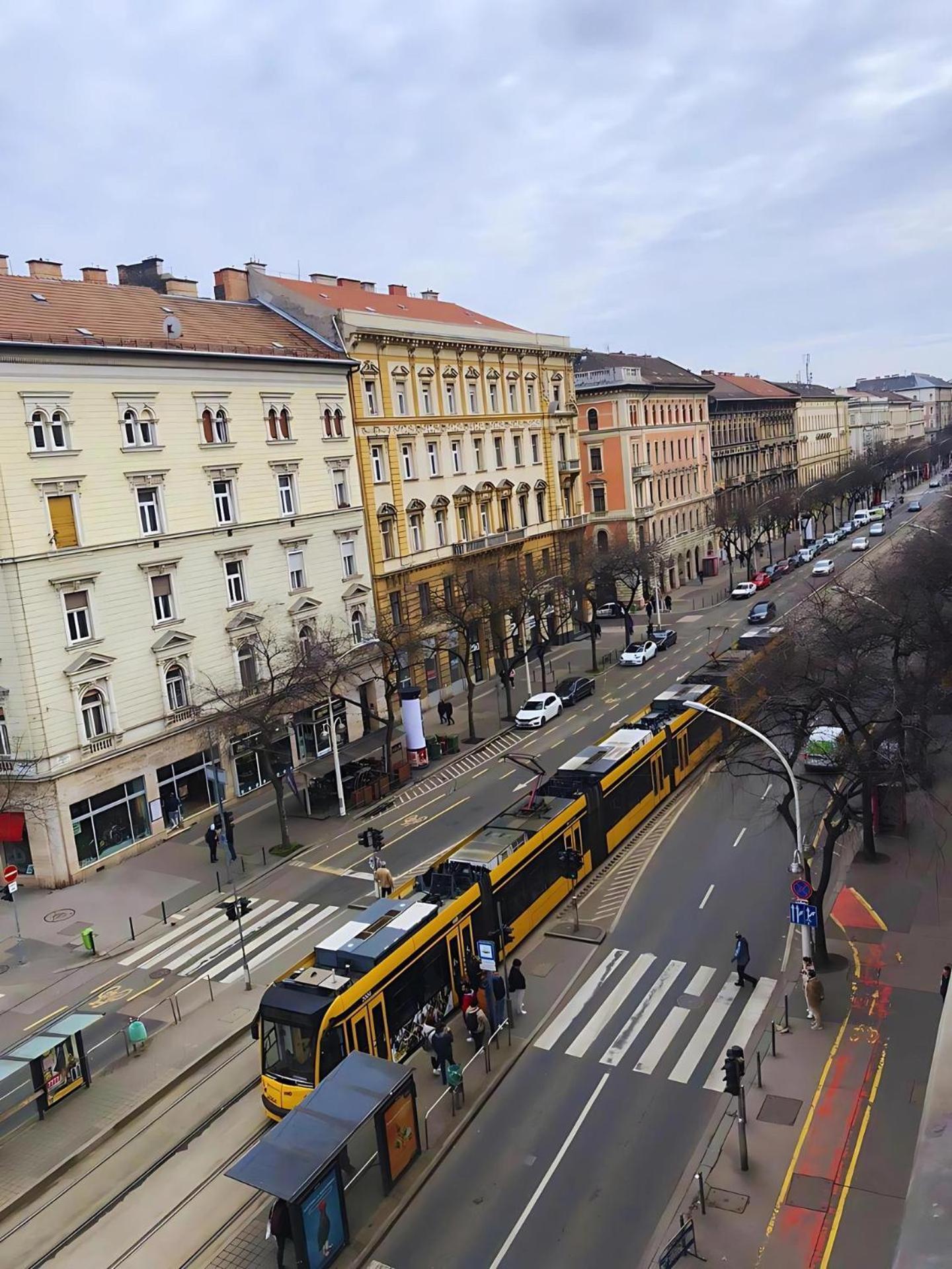 Saffron Apartment City Center Panorama Balcony Budapest Eksteriør billede