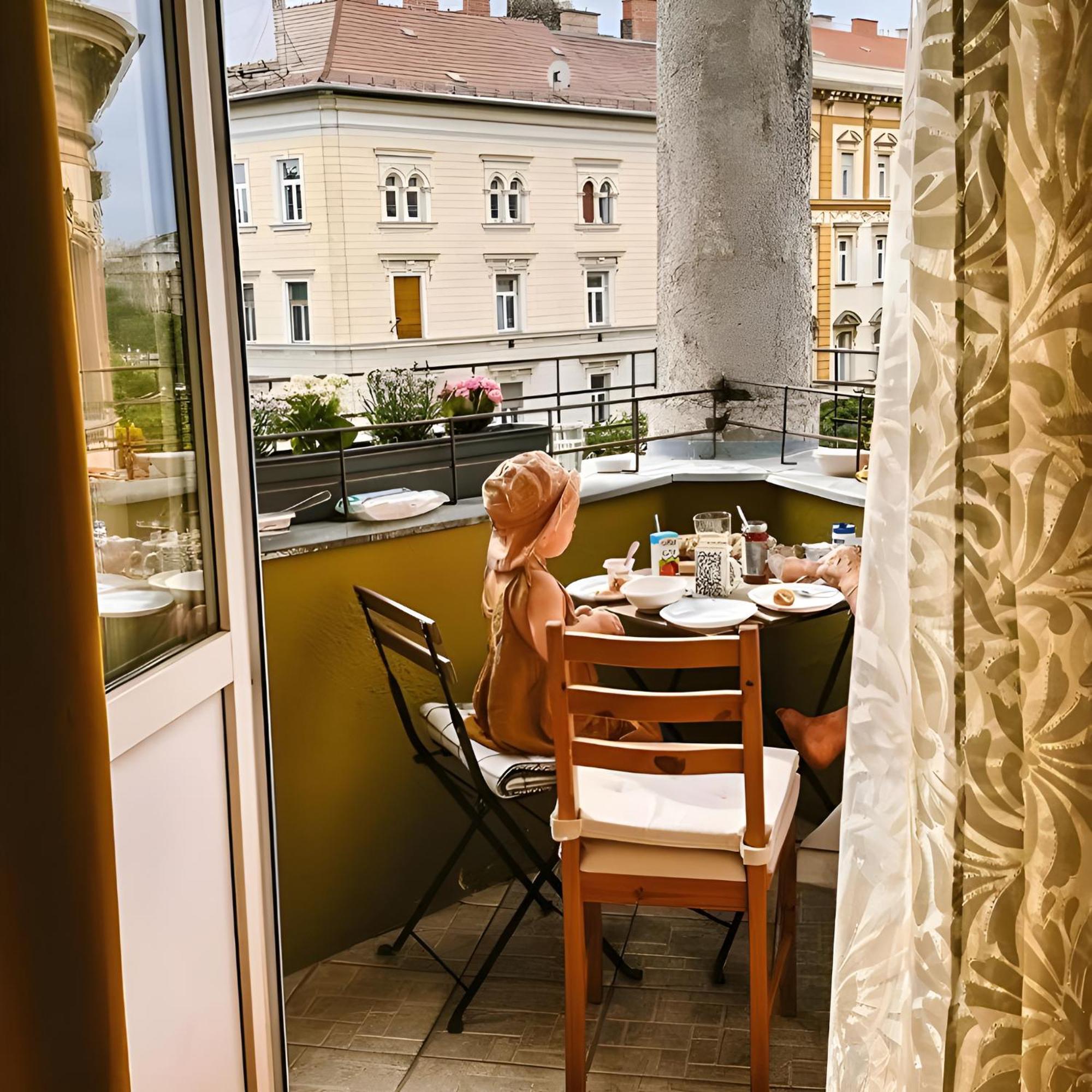 Saffron Apartment City Center Panorama Balcony Budapest Eksteriør billede